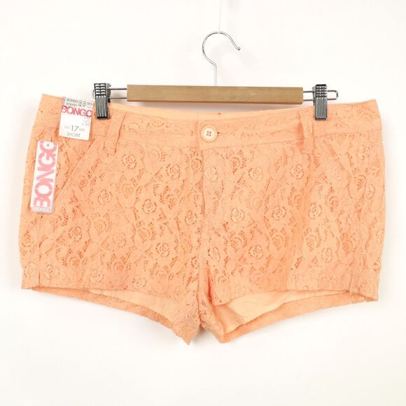 NWT Vintage 70s 80s Bongo Lace Shorts size 17 - Picture 1 of 10